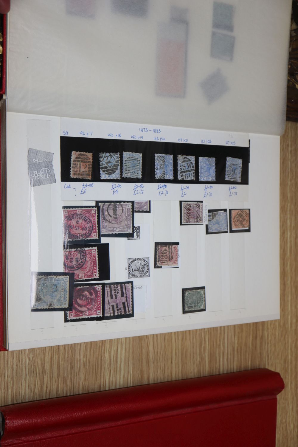 A collection of GB stamps from Victoria to George VI, with Penny Blacks, etc